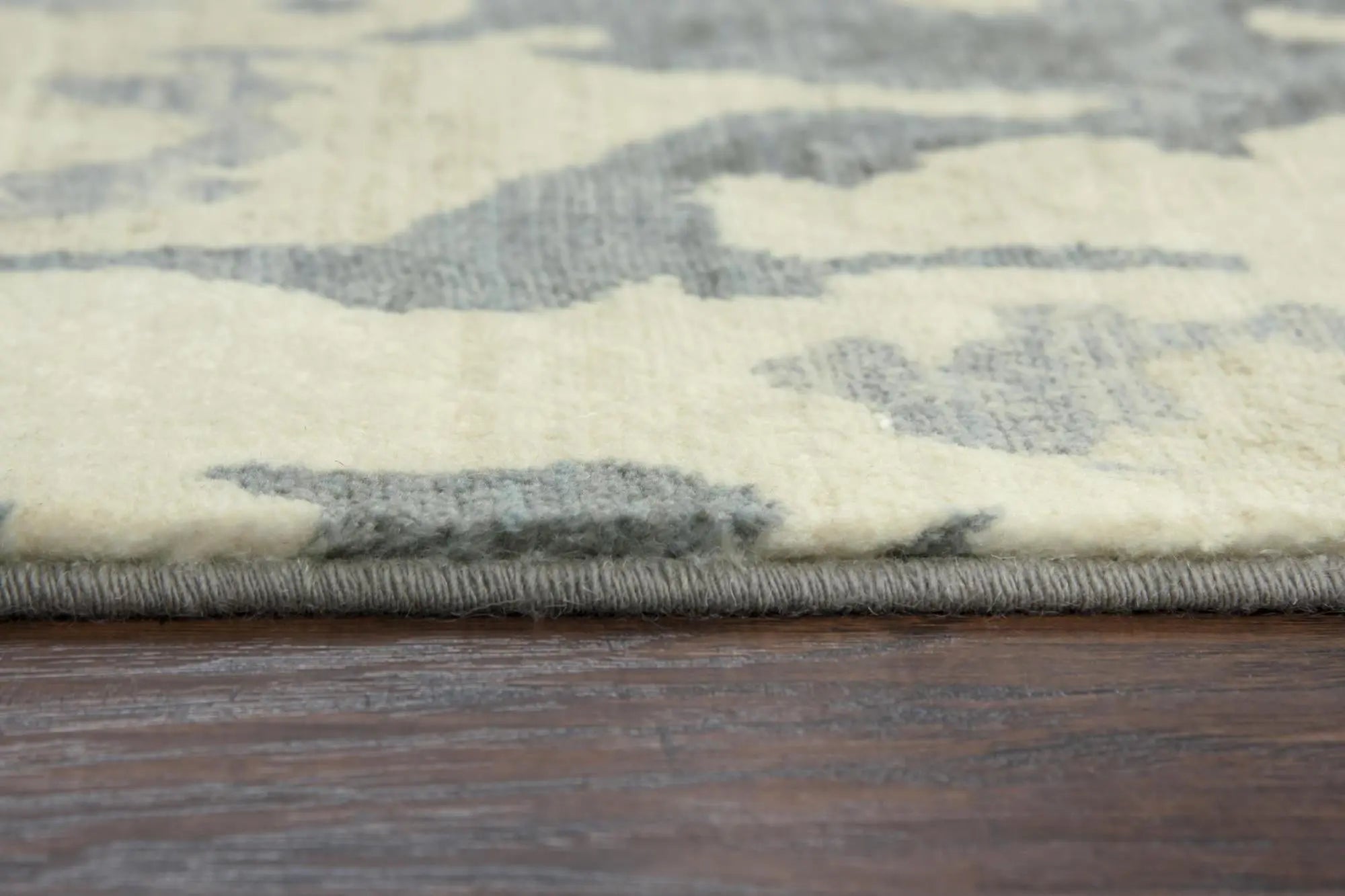 8' X 10' Gray Cream Yellow And Teal New Zealand Lambs Wool Abstract Hand Carved Handmade Area Rug Homeroots Home Decor