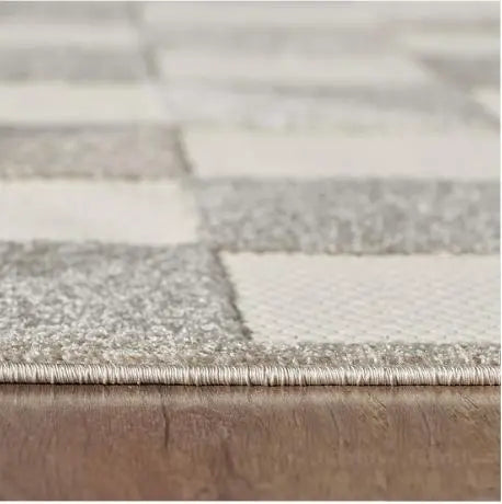 8' X 10' Gray Geometric Stain Resistant Indoor Outdoor Area Rug Homeroots Outdoor