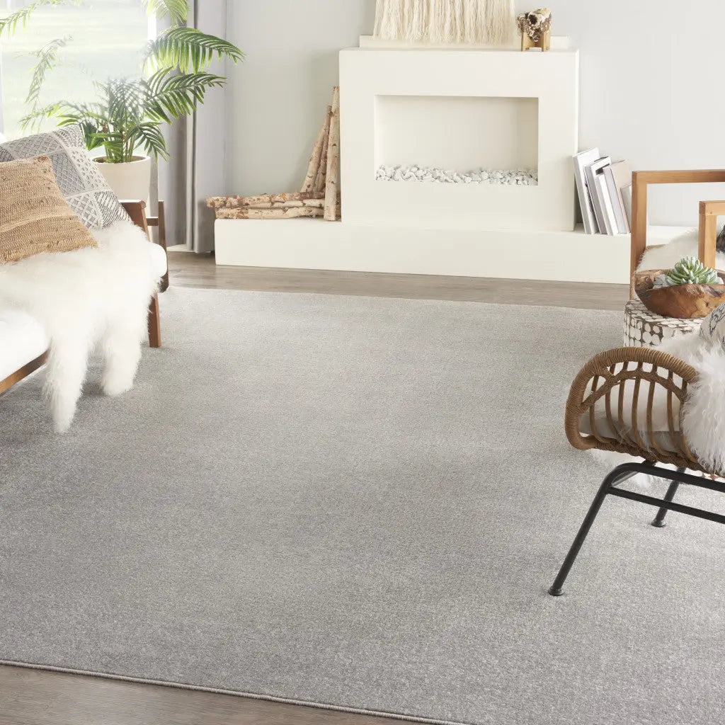 8' X 10' Gray Indoor Outdoor Area Rug - GreatEagleInc