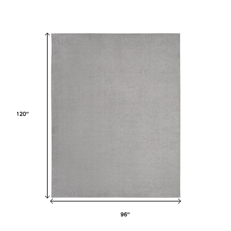 8' X 10' Gray Indoor Outdoor Area Rug - GreatEagleInc