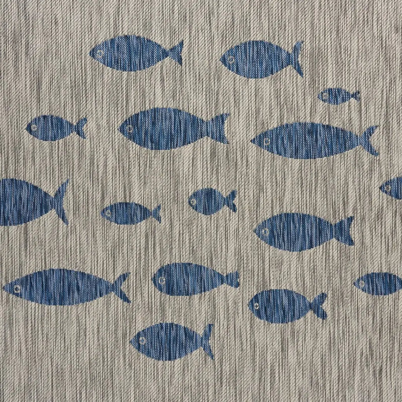 8' X 10' Gray Indoor Outdoor Area Rug Homeroots Outdoor