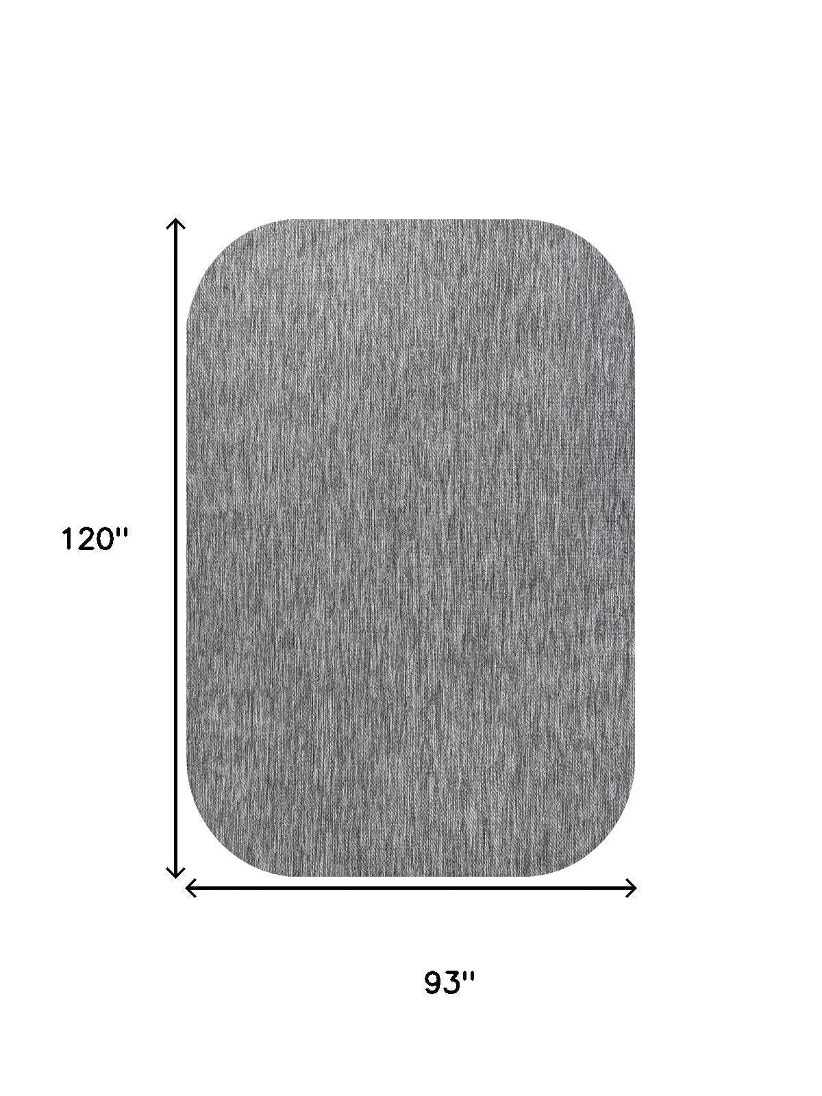 8' X 10' Gray Indoor Outdoor Area Rug Homeroots Outdoor