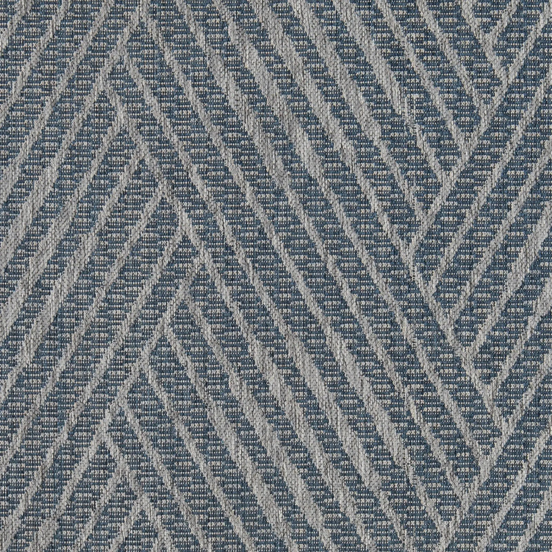8' X 10' Gray and Blue Geometric Stain Resistant Indoor Outdoor Area Rug Homeroots Outdoor