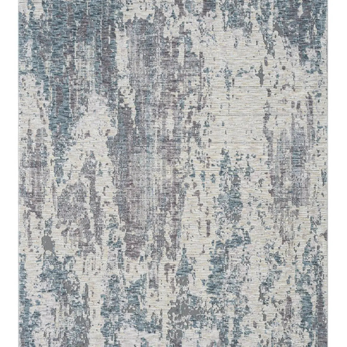 8' X 10' Gray and Ivory Abstract Area Rug Homeroots Home Decor