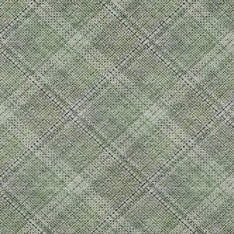 8' X 10' Green And Beige Plaid Washable Indoor Outdoor Area Rug Homeroots Outdoor