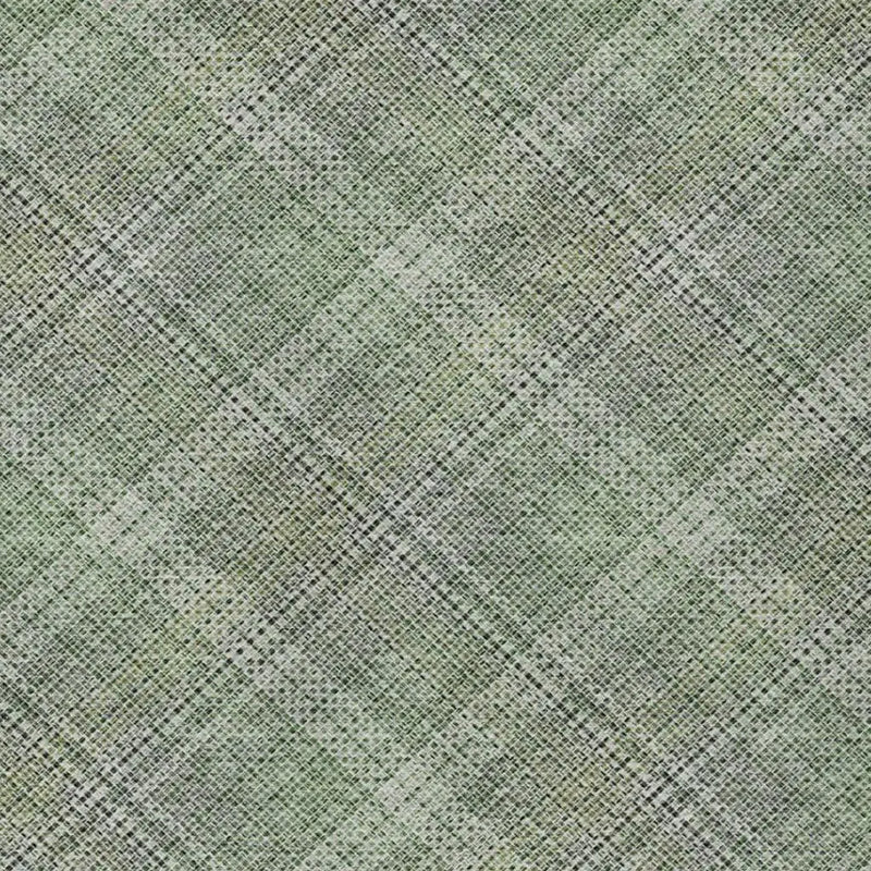 8' X 10' Green And Beige Plaid Washable Indoor Outdoor Area Rug Homeroots Outdoor