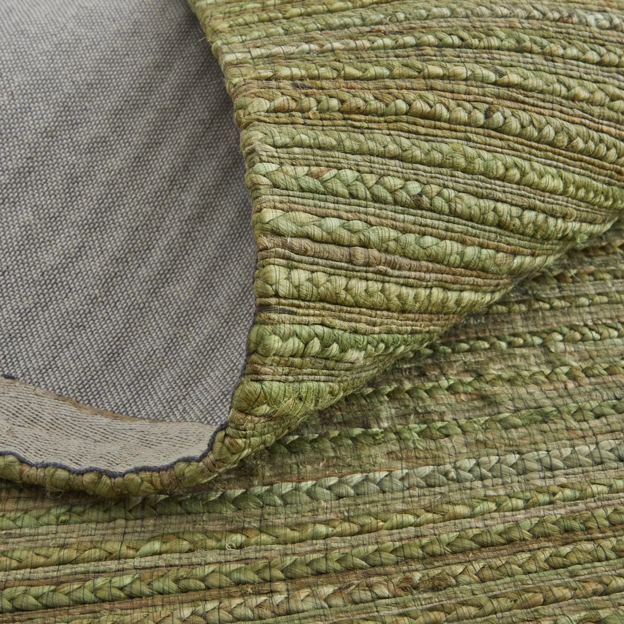 8' X 10' Green And Brown Jute Hand Woven Area Rug With Fringe Homeroots Home Decor