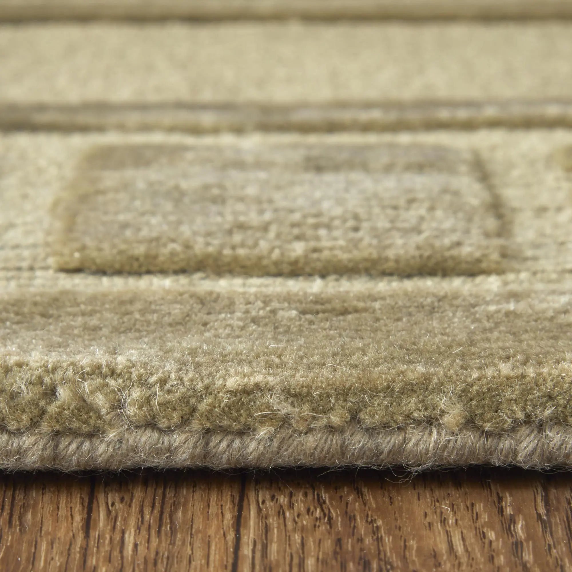 8' X 10' Green And Brown Wool Geometric Hand Knotted Area Rug Homeroots Home Decor