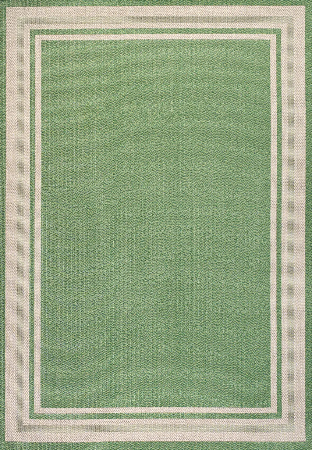 8' X 10' Green And Cream Indoor Outdoor Area Rug Homeroots Outdoor