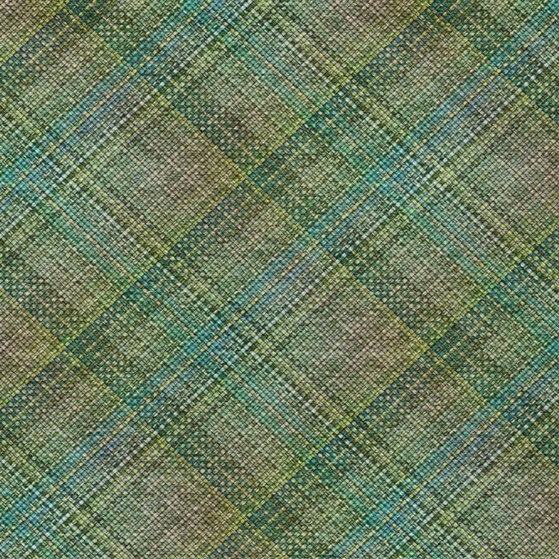 8' X 10' Green And Emerald Plaid Washable Indoor Outdoor Area Rug Homeroots Outdoor