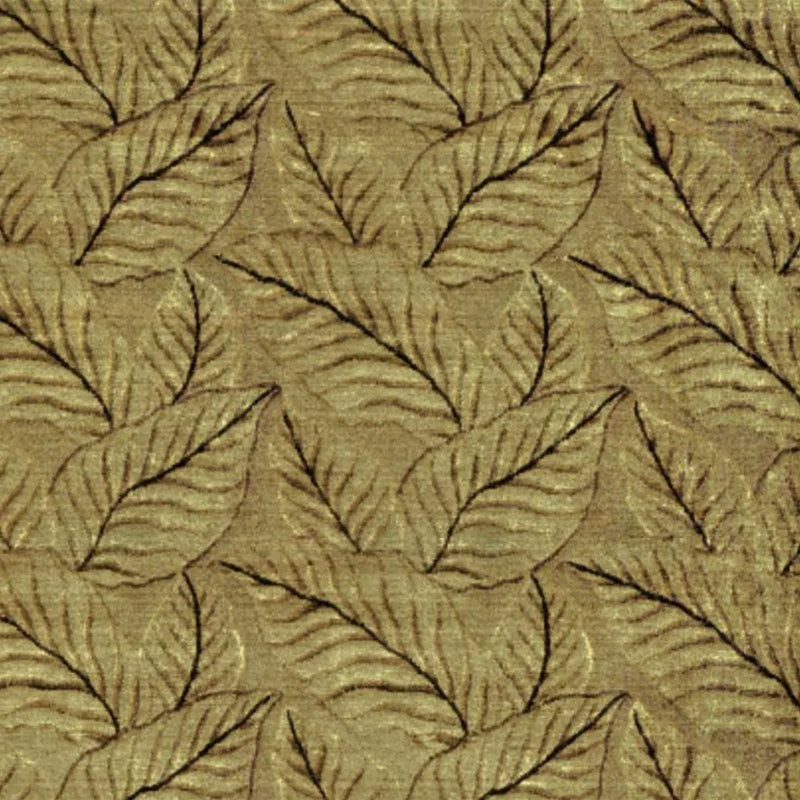 8' X 10' Green Tan And Black Floral Hand Knotted Area Rug Homeroots Home Decor