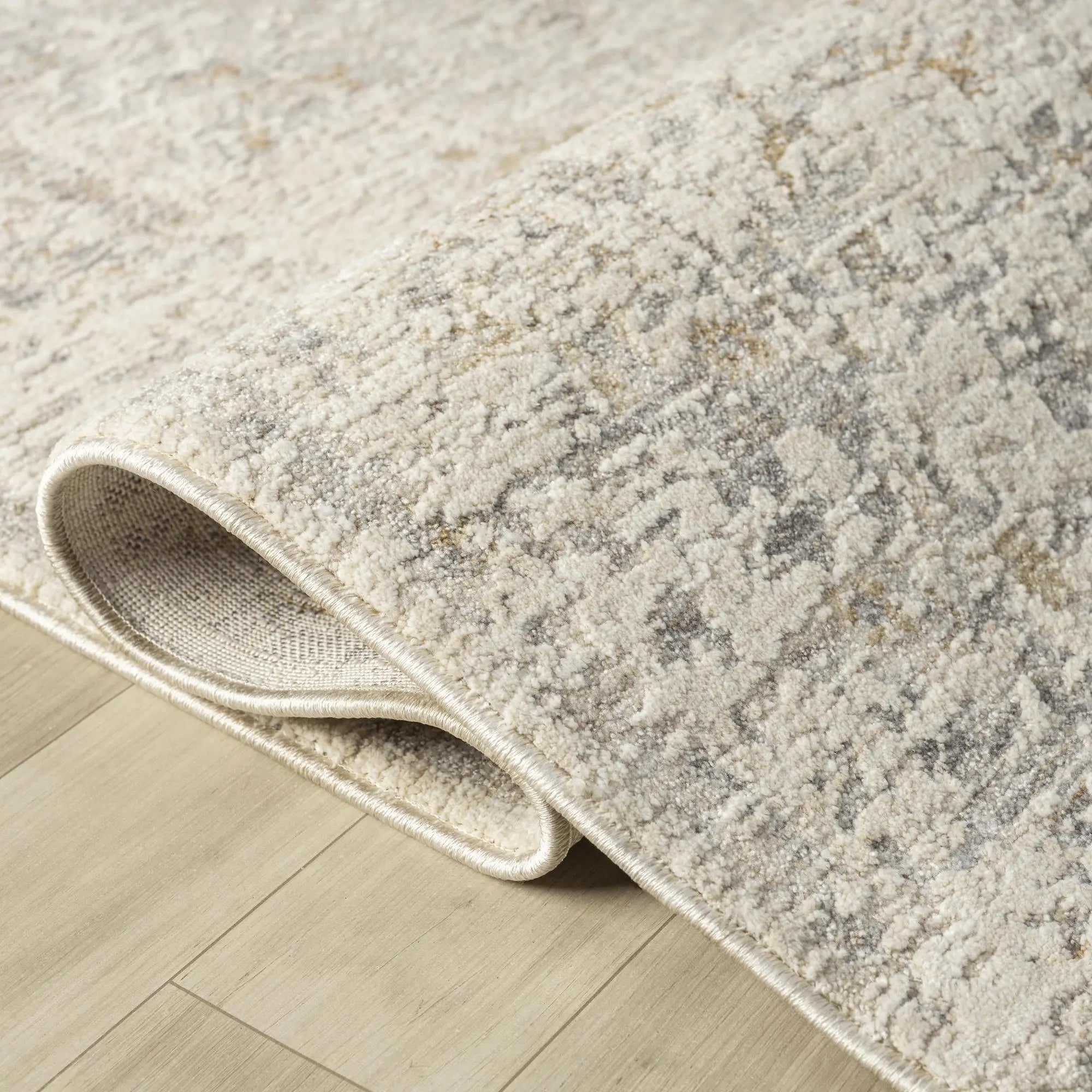 8' X 10' Ivory And Beige Abstract Area Rug Homeroots Home Decor