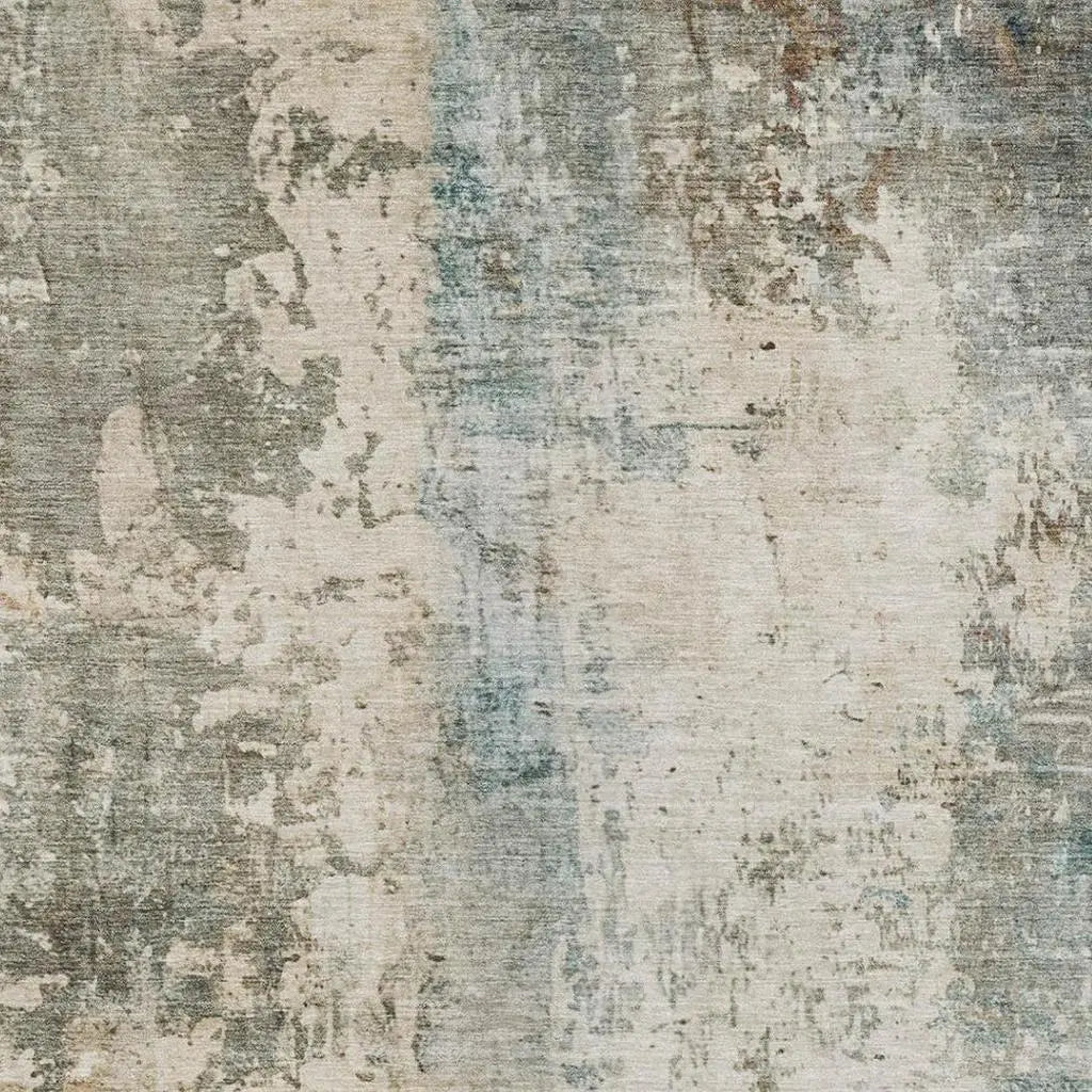 8' X 10' Ivory And Beige Abstract Washable Indoor Outdoor Area Rug Homeroots Outdoor