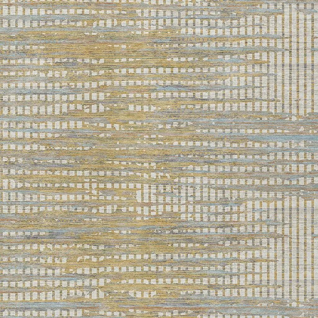 8' X 10' Ivory And Beige Abstract Washable Indoor Outdoor Area Rug Homeroots Outdoor
