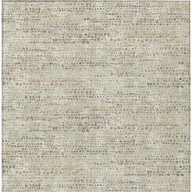 8' X 10' Ivory And Beige Abstract Washable Indoor Outdoor Area Rug Homeroots Outdoor