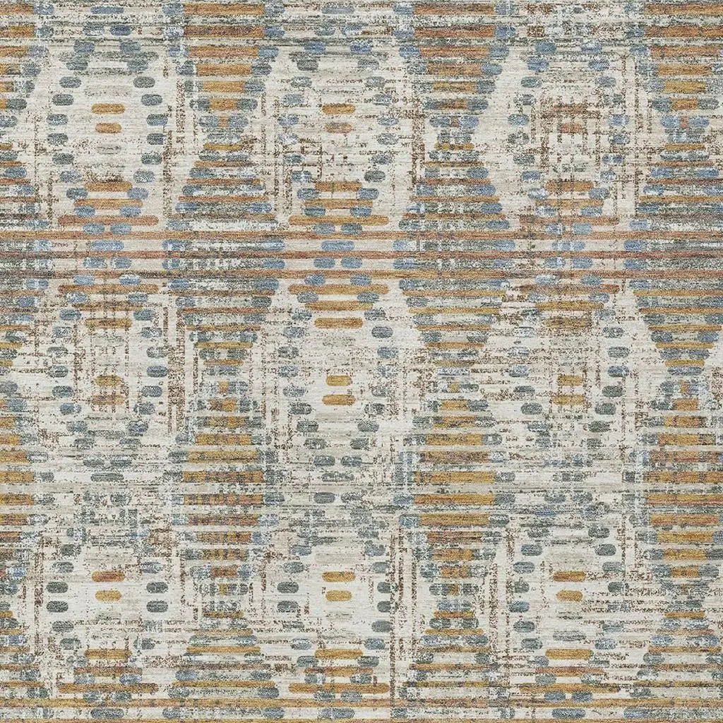 8' X 10' Ivory And Beige Floral Medallion Washable Indoor Outdoor Area Rug Homeroots Outdoor