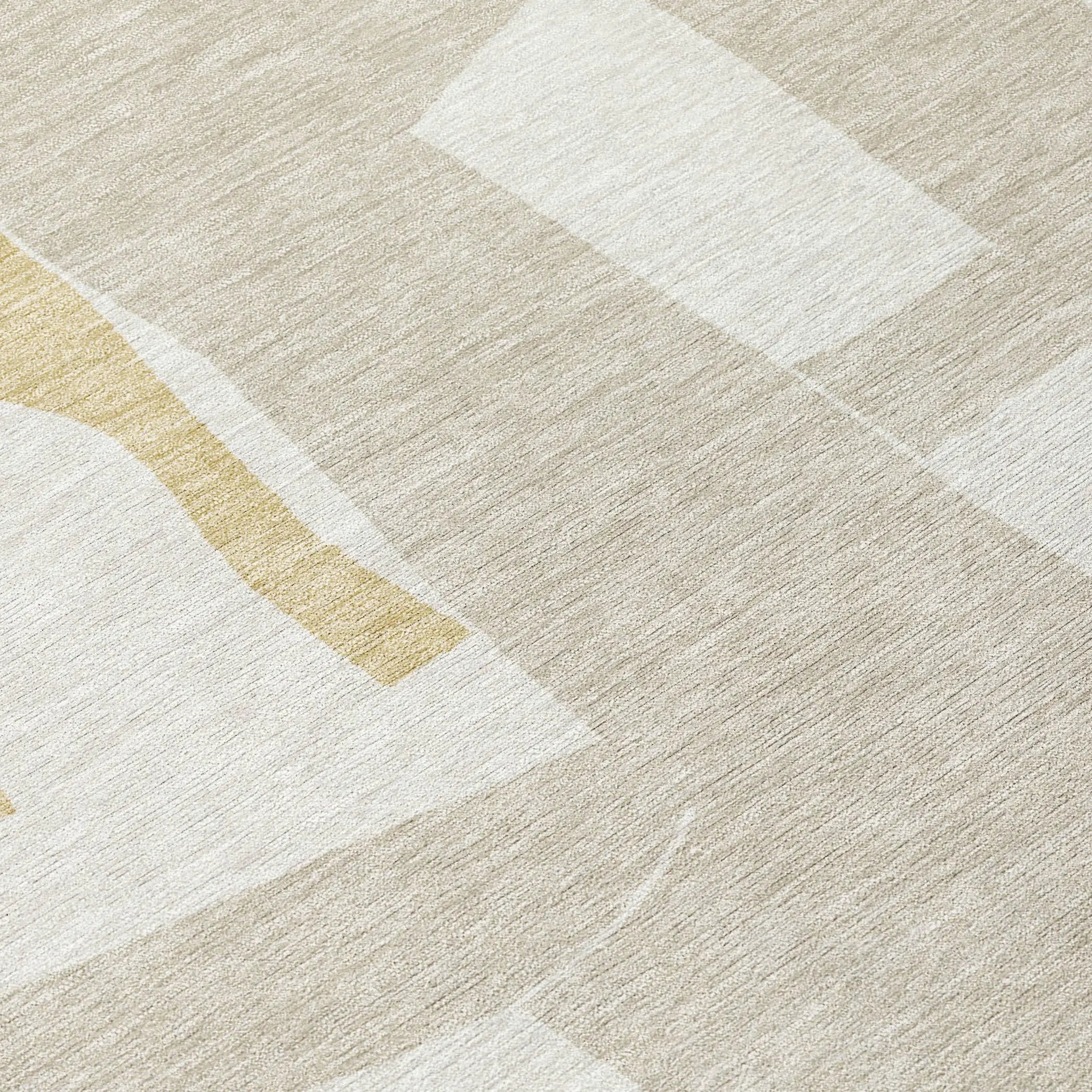 8' X 10' Ivory And Beige Geometric Washable Indoor Outdoor Area Rug Homeroots Outdoor