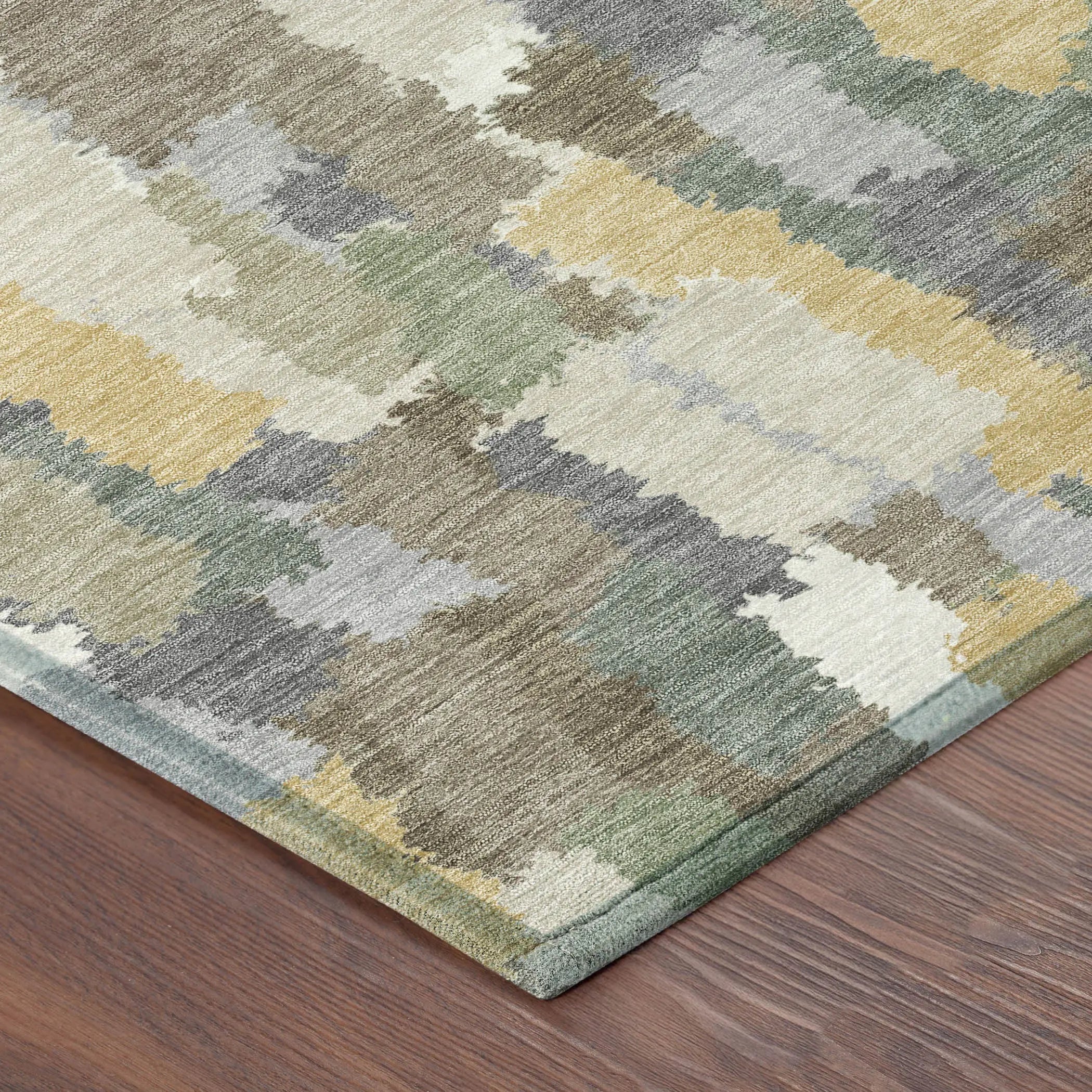 8' X 10' Ivory And Beige Striped Washable Indoor Outdoor Area Rug Homeroots Outdoor
