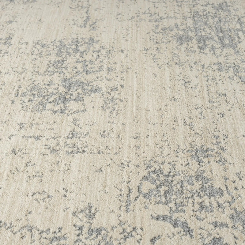 8' X 10' Ivory And Blue Abstract Area Rug Homeroots Home Decor