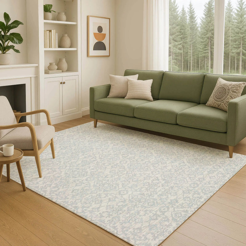 8' X 10' Ivory And Gray Oriental Washable Indoor Outdoor Area Rug Homeroots Outdoor