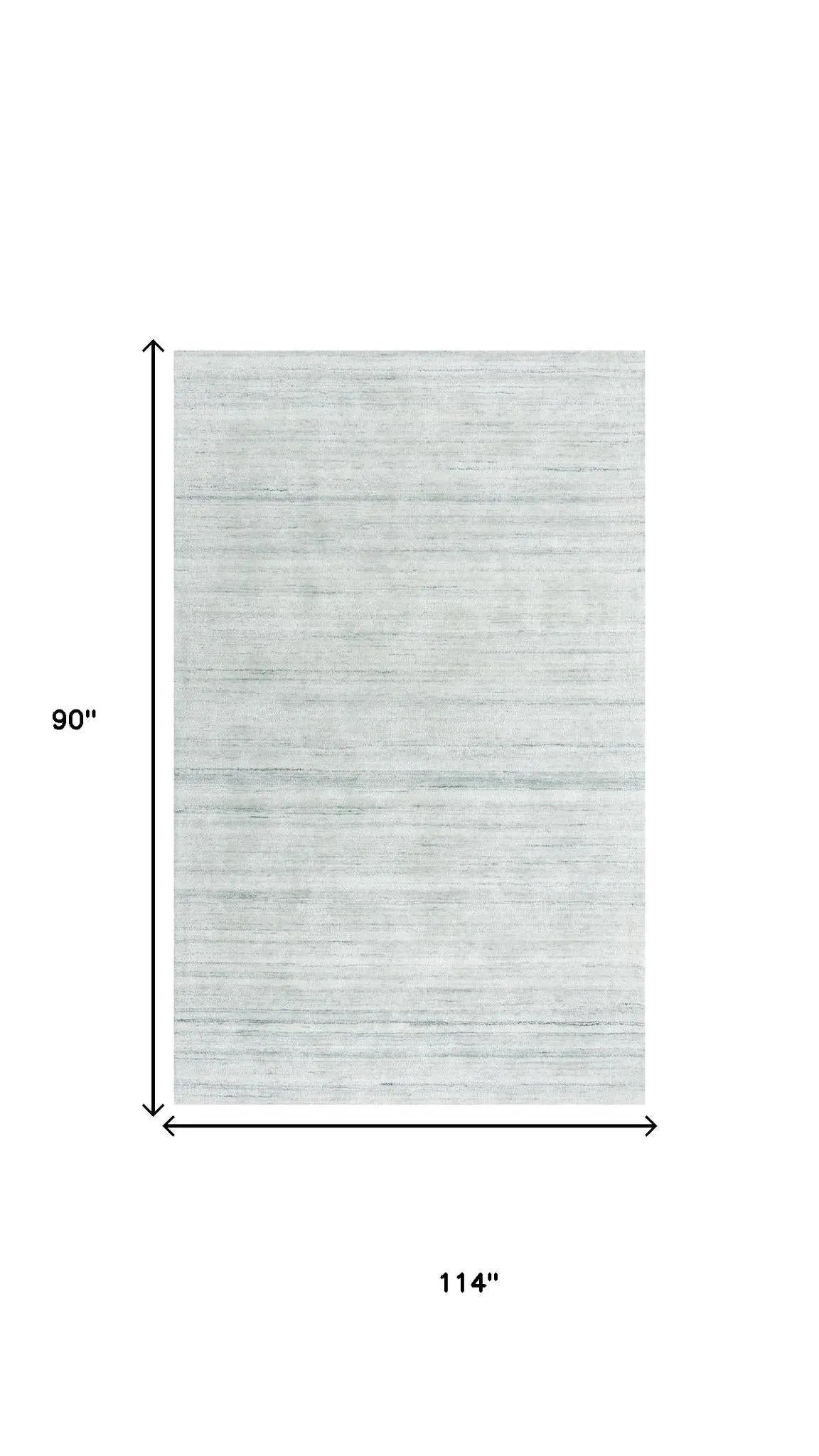 8' X 10' Ivory And Gray Striped Hand Tufted Area Rug Homeroots Home Decor