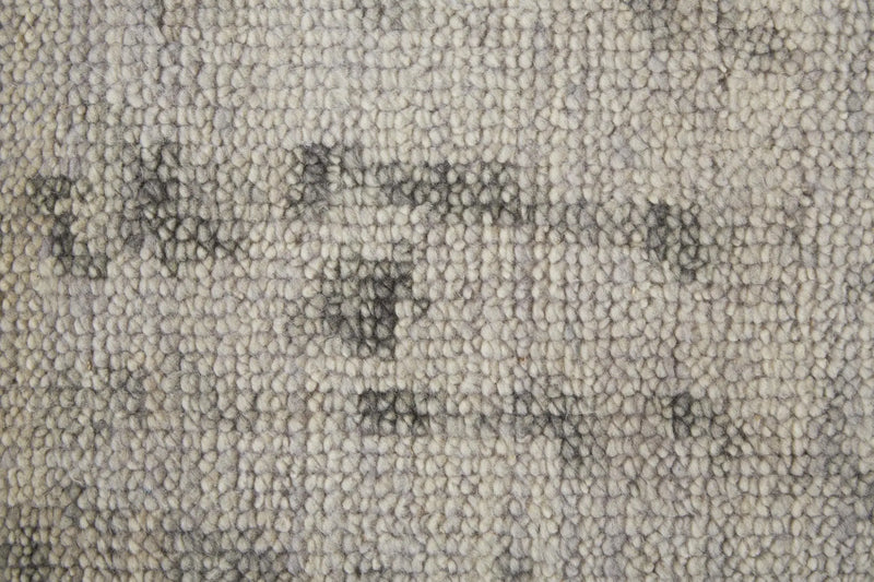 8' X 10' Ivory And Gray Wool Abstract Hand Knotted Area Rug Homeroots Home Decor