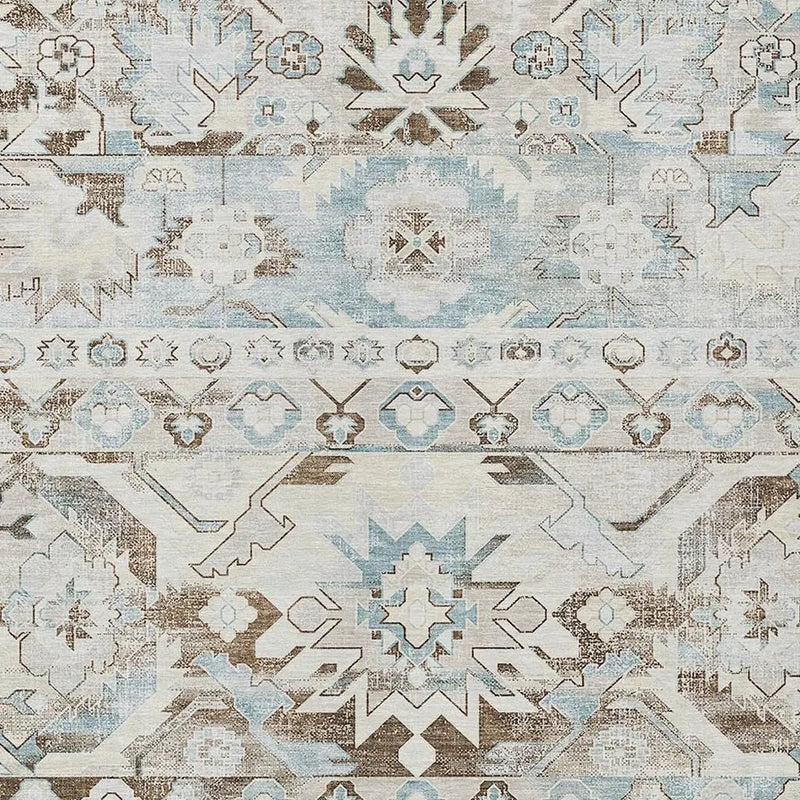 8' X 10' Ivory And Linen Cactus Washable Indoor Outdoor Area Rug Homeroots Outdoor