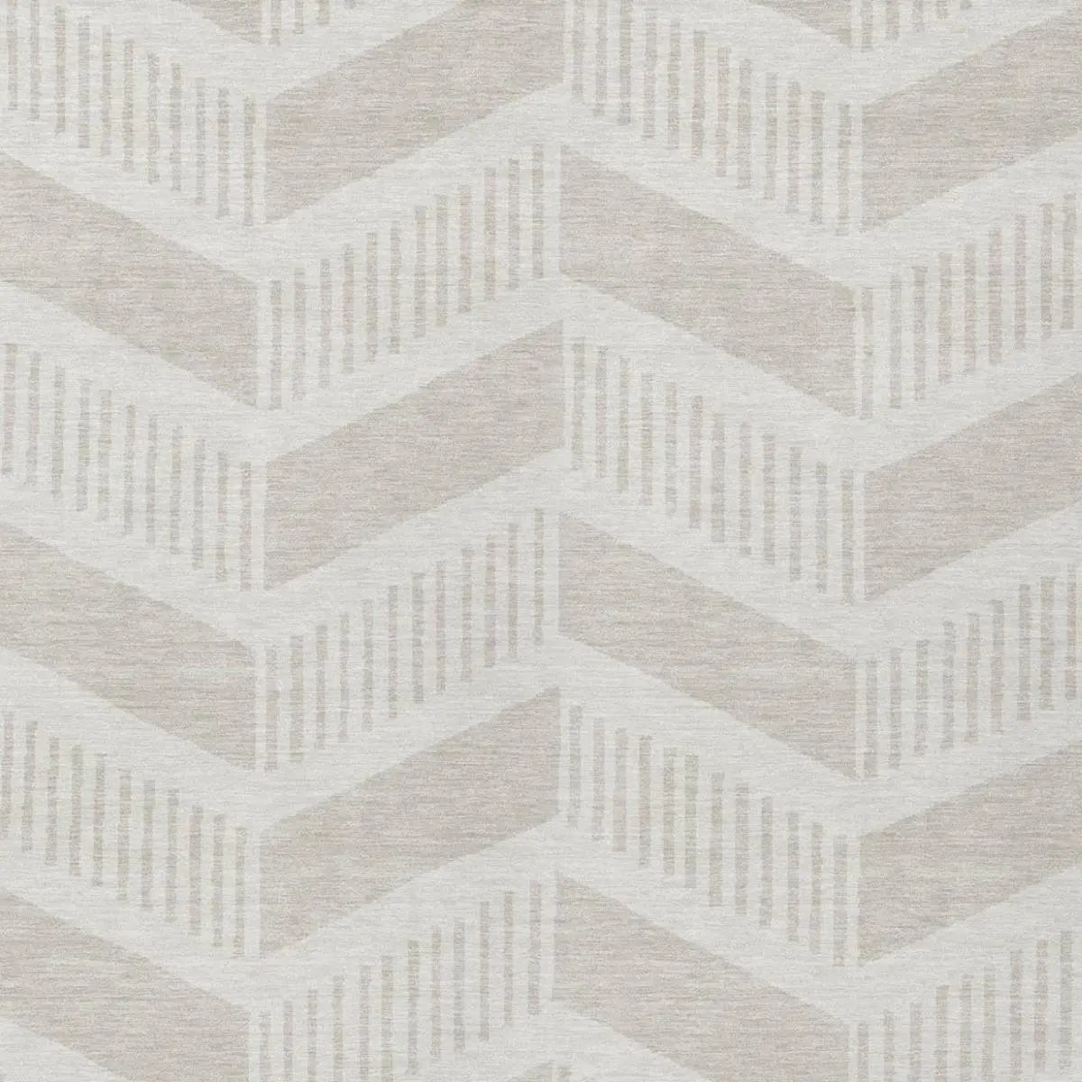 8' X 10' Ivory And Linen Geometric Washable Indoor Outdoor Area Rug Homeroots Outdoor