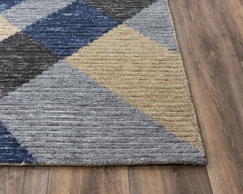 8' X 10' Ivory And Natural Geometric Hand Tufted Area Rug Homeroots Home Decor