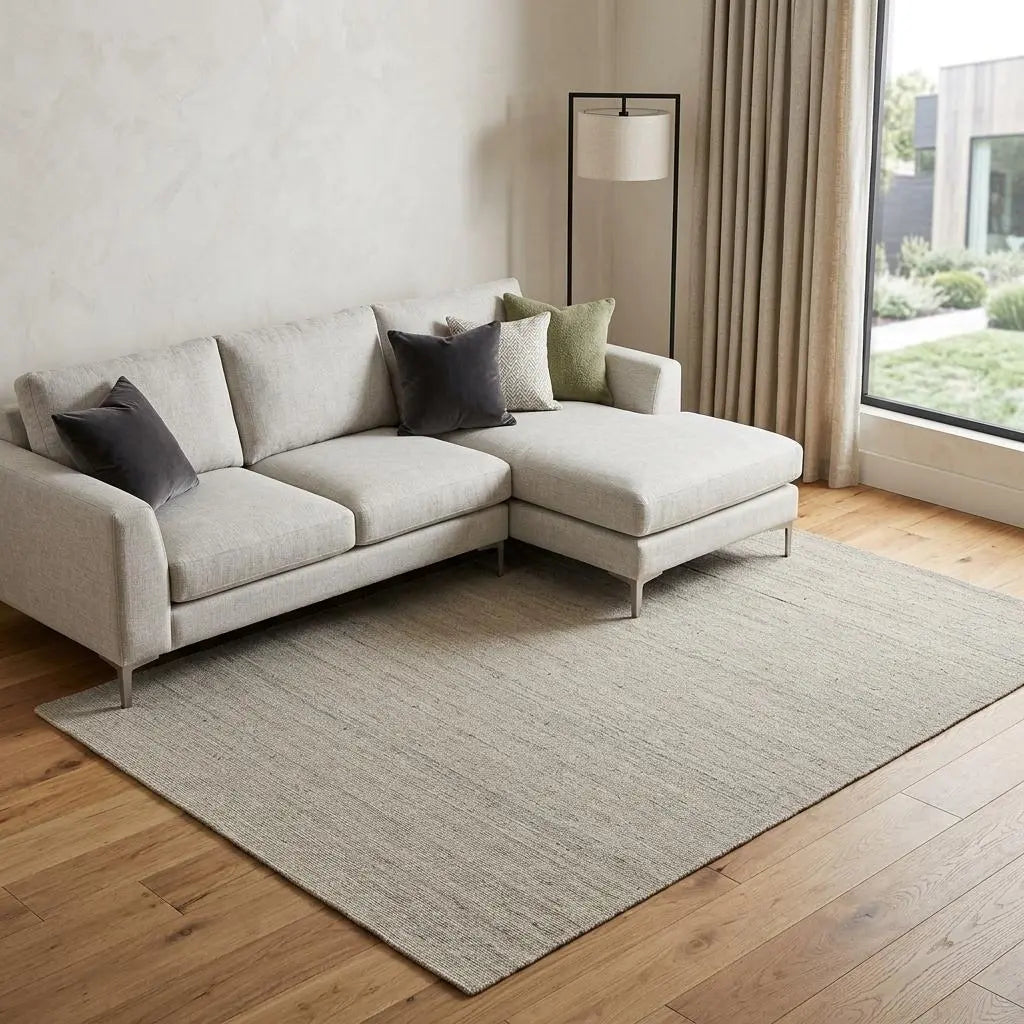 8' X 10' Ivory And Off White Wool Hand Knotted Area Rug Homeroots Home Decor