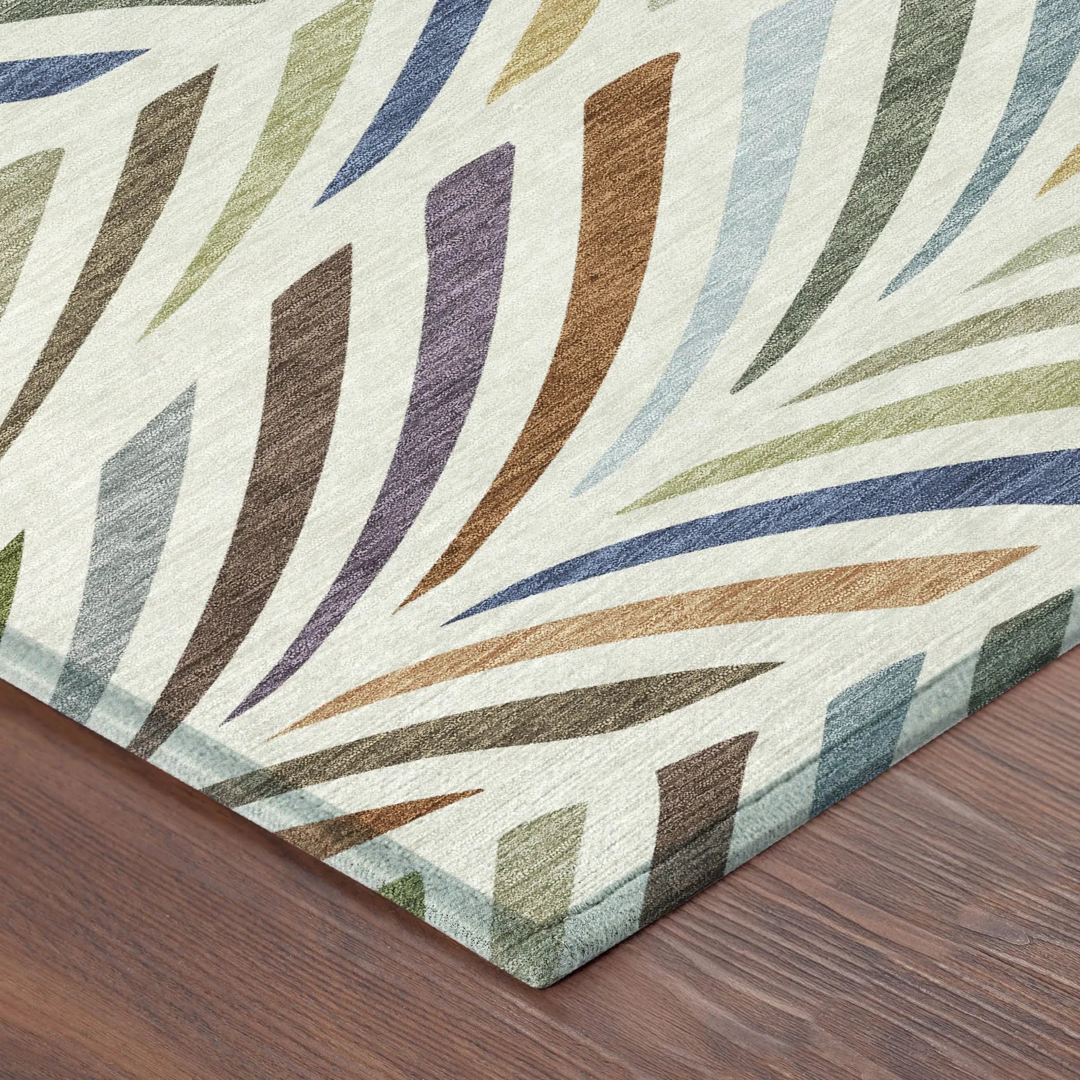8' X 10' Ivory And Sage Abstract Washable Indoor Outdoor Area Rug Homeroots Outdoor