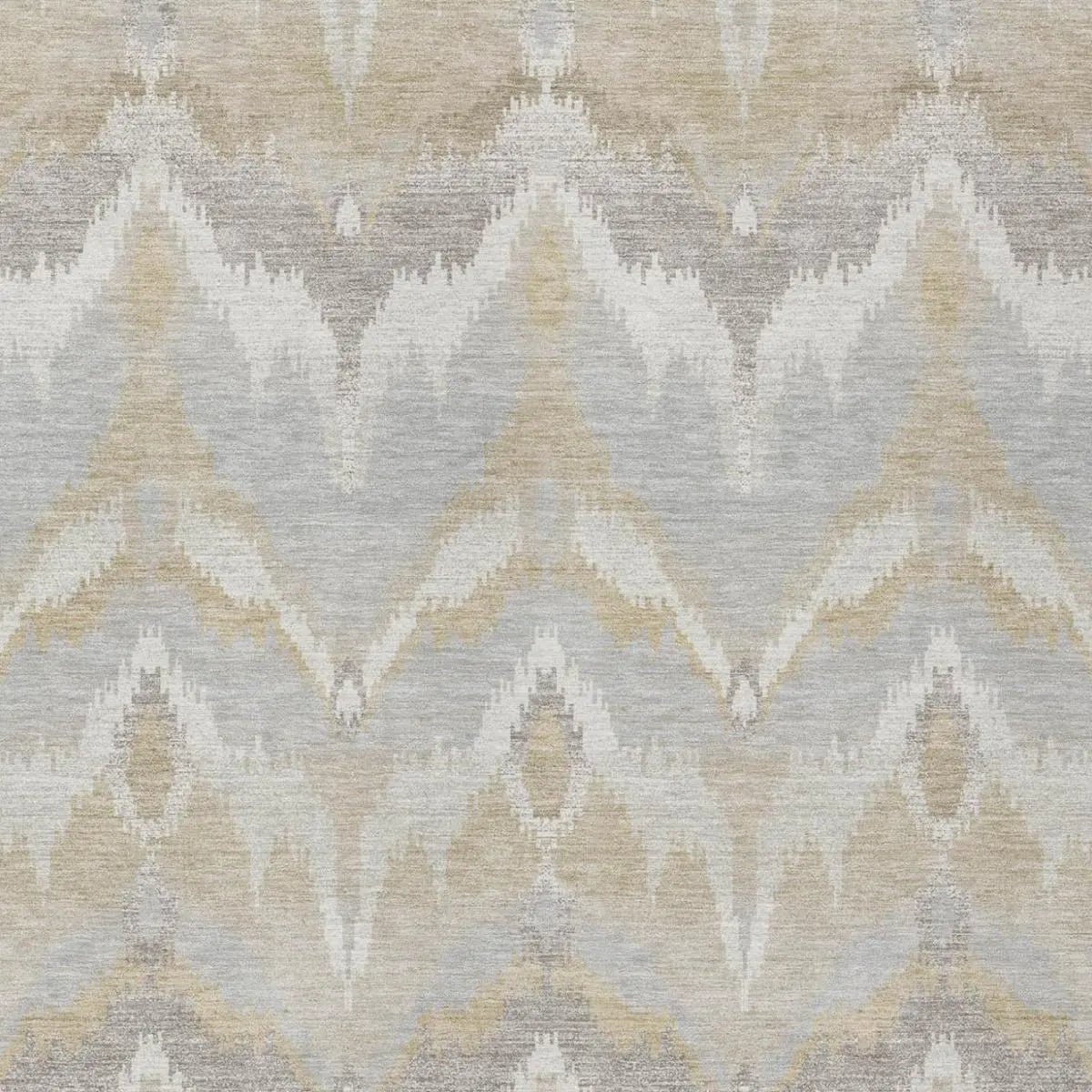 8' X 10' Ivory And Silver Abstract Washable Indoor Outdoor Area Rug Homeroots Outdoor