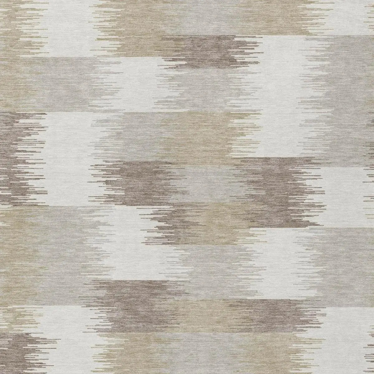 8' X 10' Ivory And Silver Geometric Washable Indoor Outdoor Area Rug Homeroots Outdoor