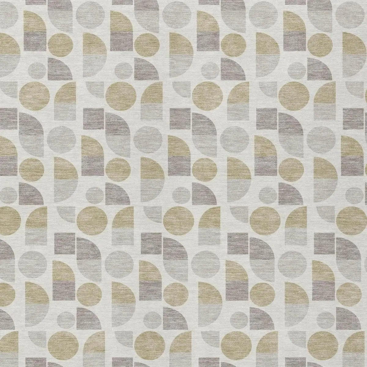 8' X 10' Ivory And Silver Geometric Washable Indoor Outdoor Area Rug Homeroots Outdoor
