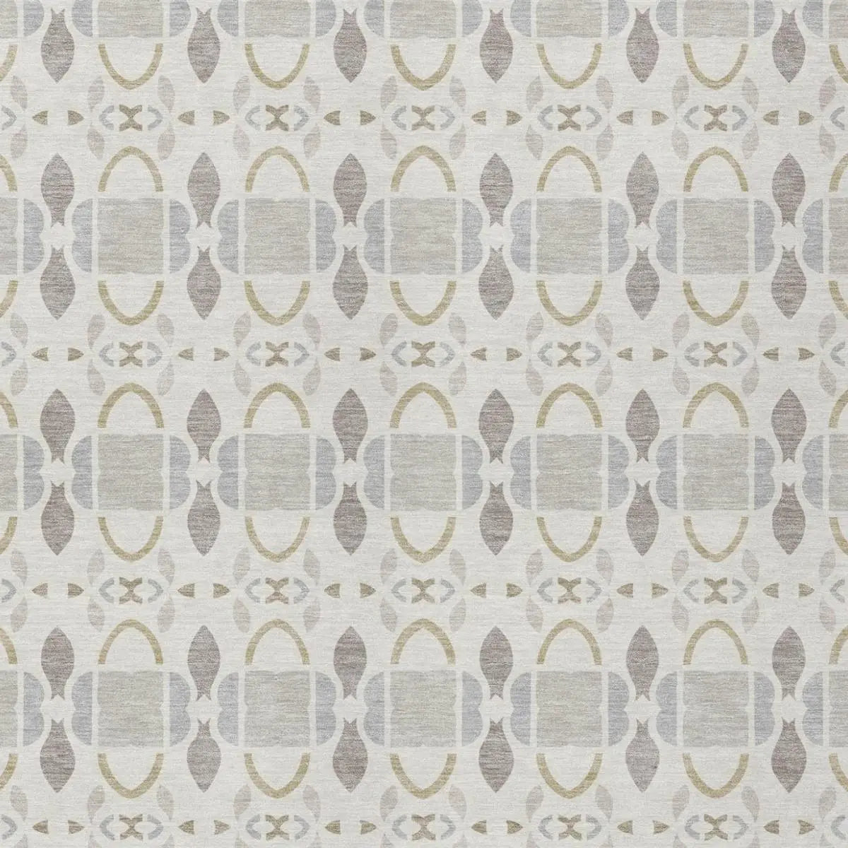 8' X 10' Ivory And Silver Striped Washable Indoor Outdoor Area Rug Homeroots Outdoor