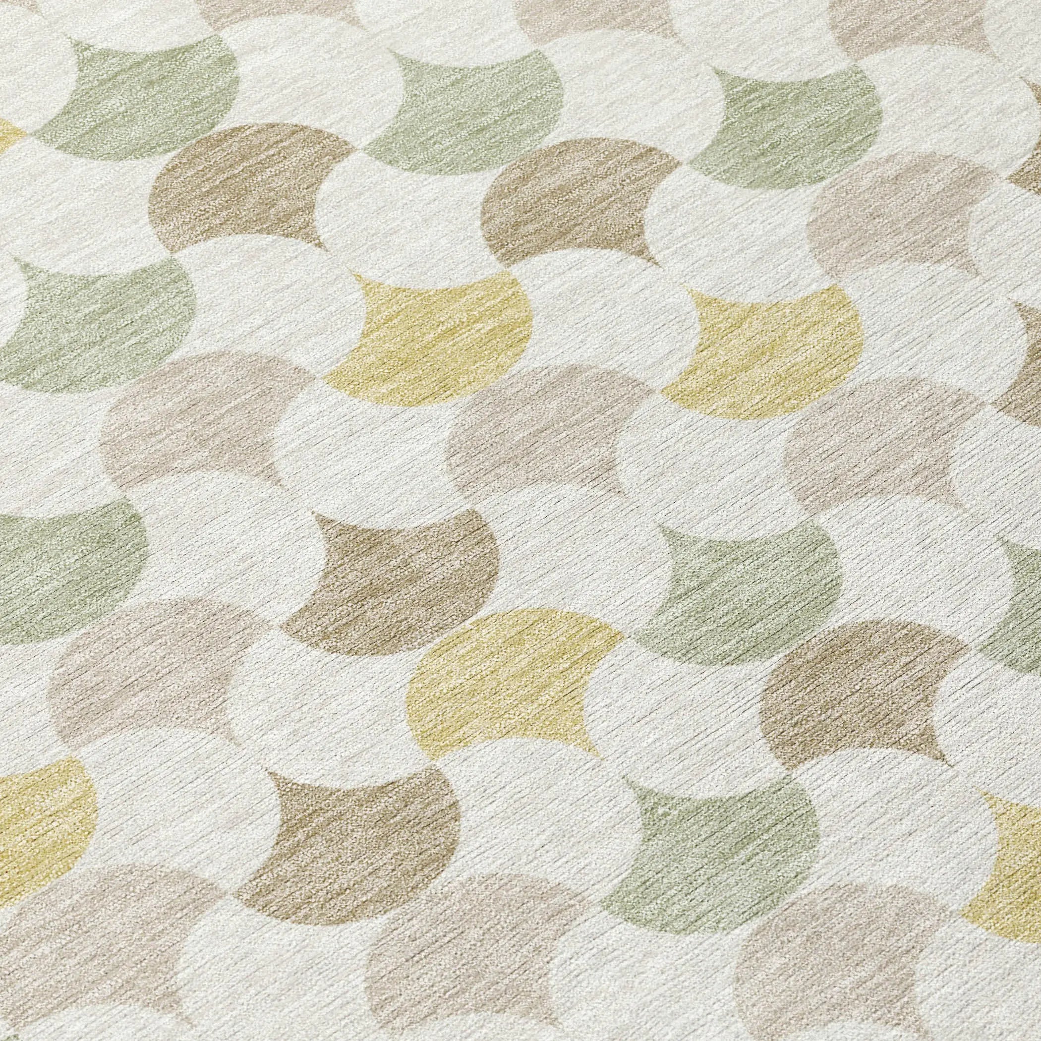 8' X 10' Ivory And Wheat Geometric Washable Indoor Outdoor Area Rug Homeroots Outdoor