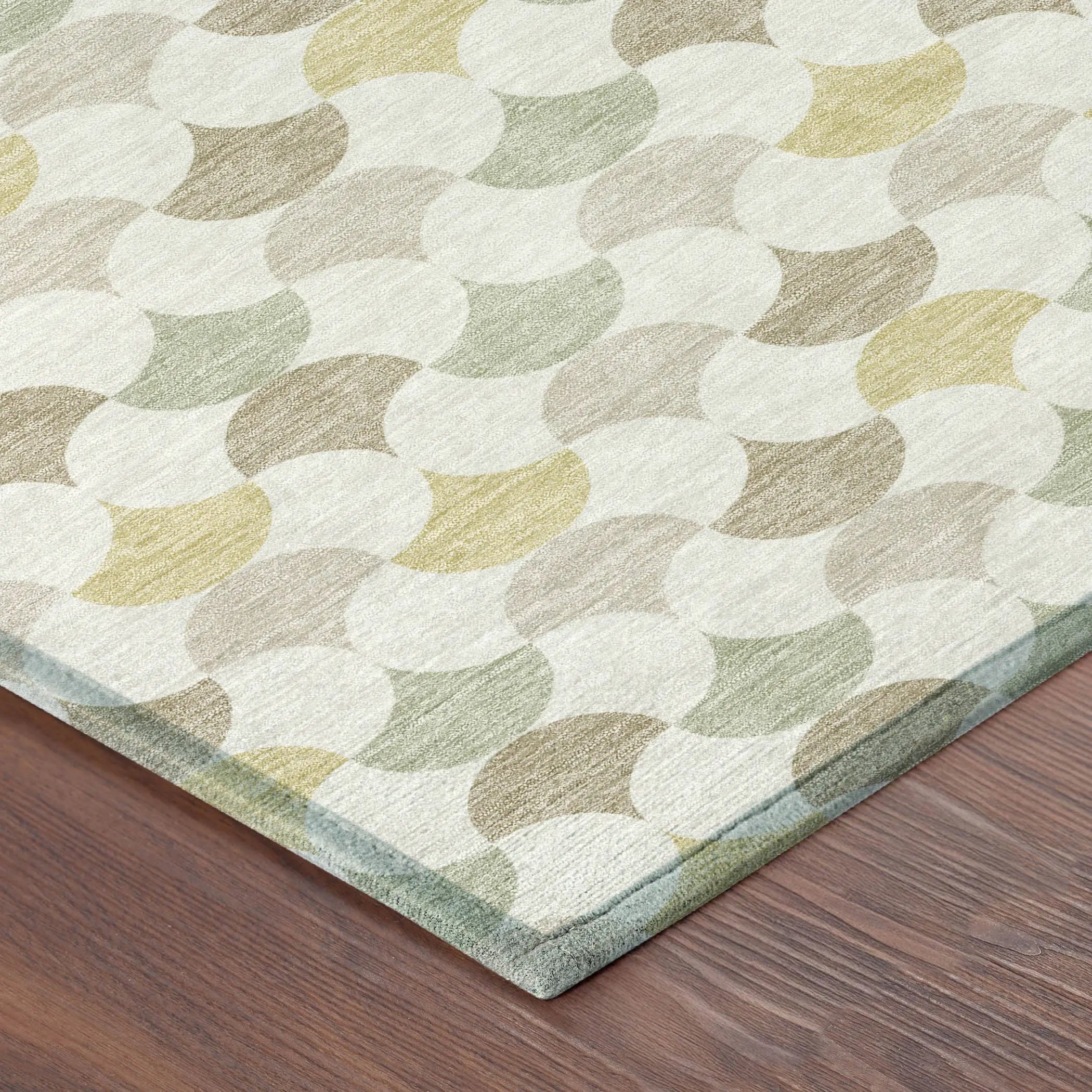 8' X 10' Ivory And Wheat Geometric Washable Indoor Outdoor Area Rug Homeroots Outdoor