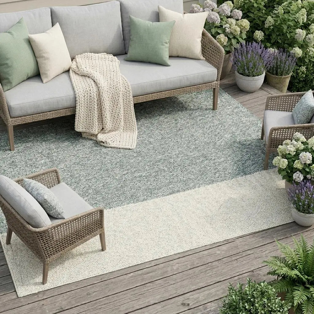 8' X 10' Ivory And Wheat Geometric Washable Indoor Outdoor Area Rug Homeroots Outdoor