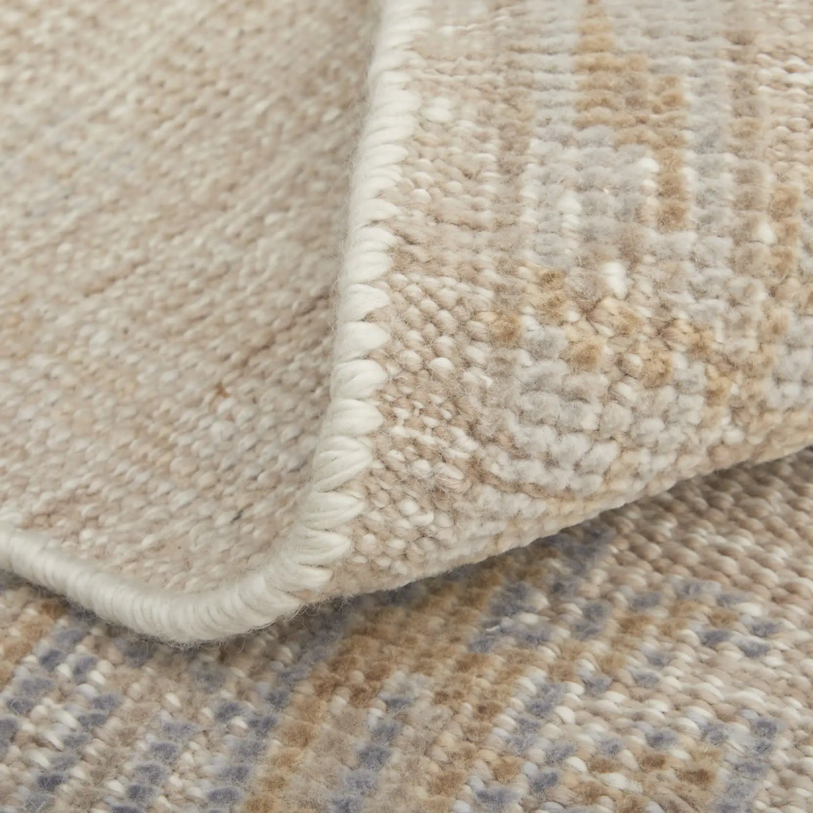 8' X 10' Ivory Tan And Blue Floral Hand Knotted Area Rug Homeroots Outdoor