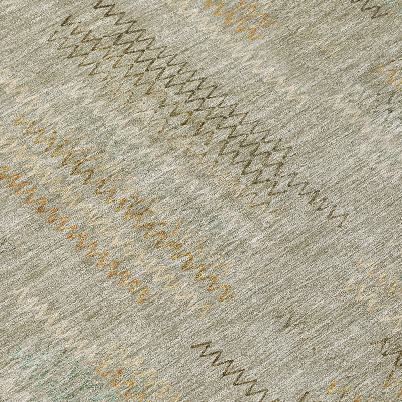 8' X 10' Khaki And Brown Abstract Washable Indoor Outdoor Area Rug Homeroots Outdoor