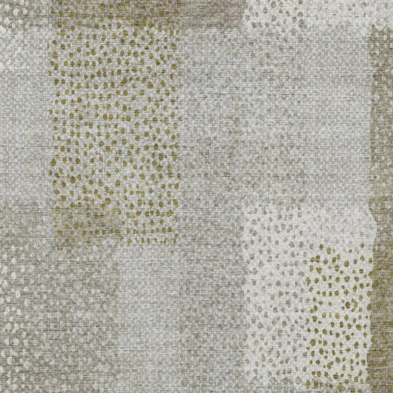 8' X 10' Khaki And Brown Abstract Washable Indoor Outdoor Area Rug Homeroots Outdoor