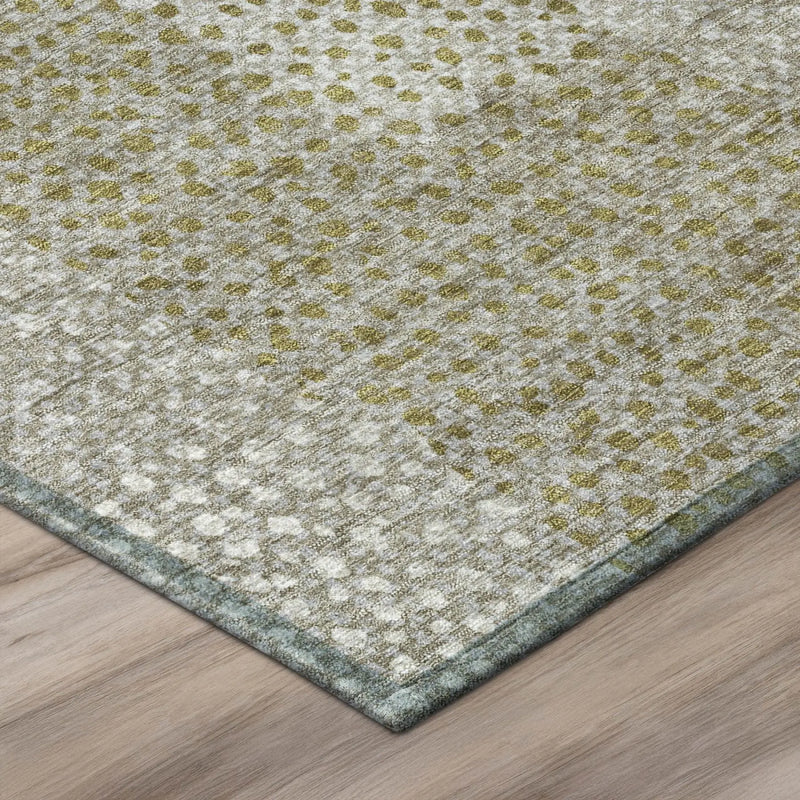 8' X 10' Khaki And Brown Abstract Washable Indoor Outdoor Area Rug Homeroots Outdoor