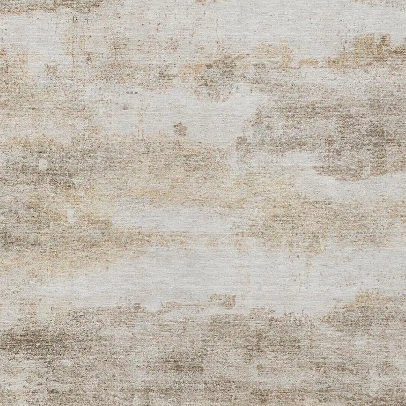 8' X 10' Khaki And Brown Abstract Washable Indoor Outdoor Area Rug Homeroots Outdoor
