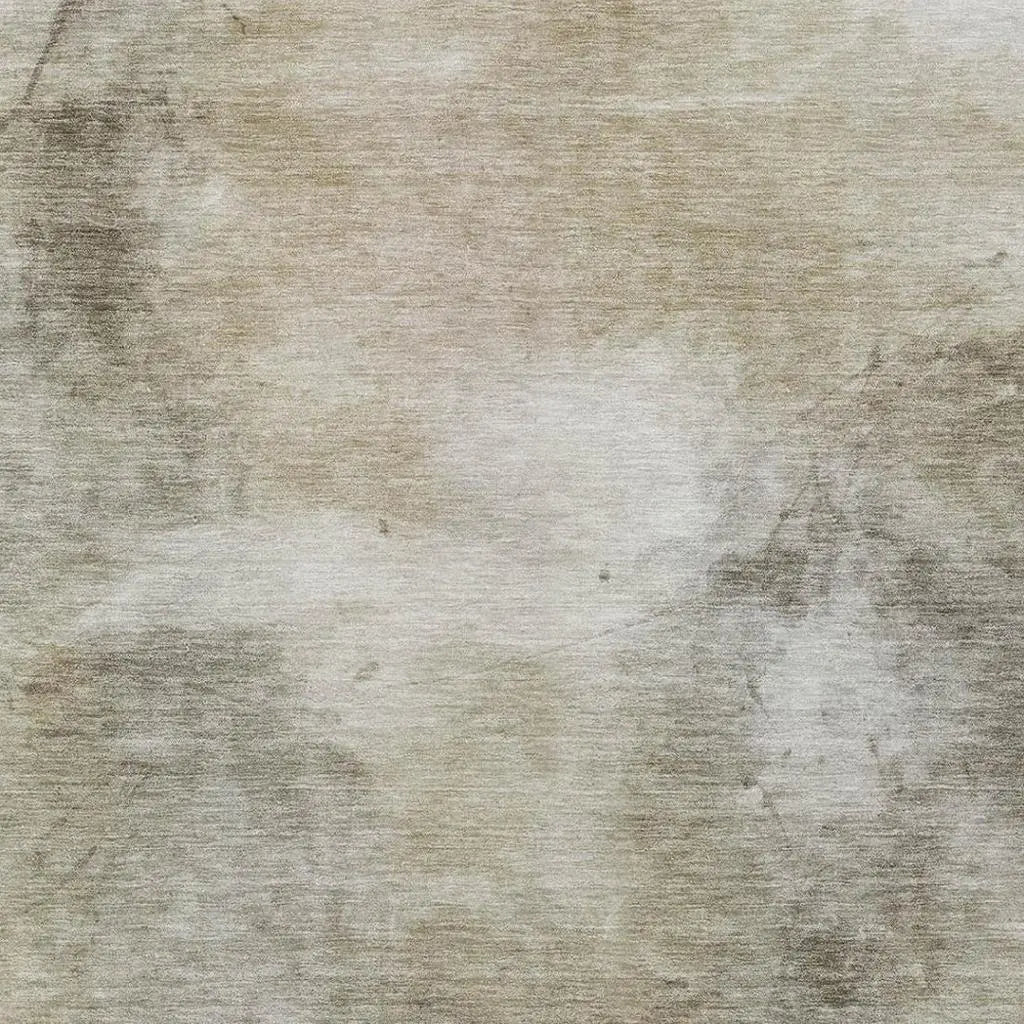 8' X 10' Khaki And Brown Abstract Washable Indoor Outdoor Area Rug Homeroots Outdoor
