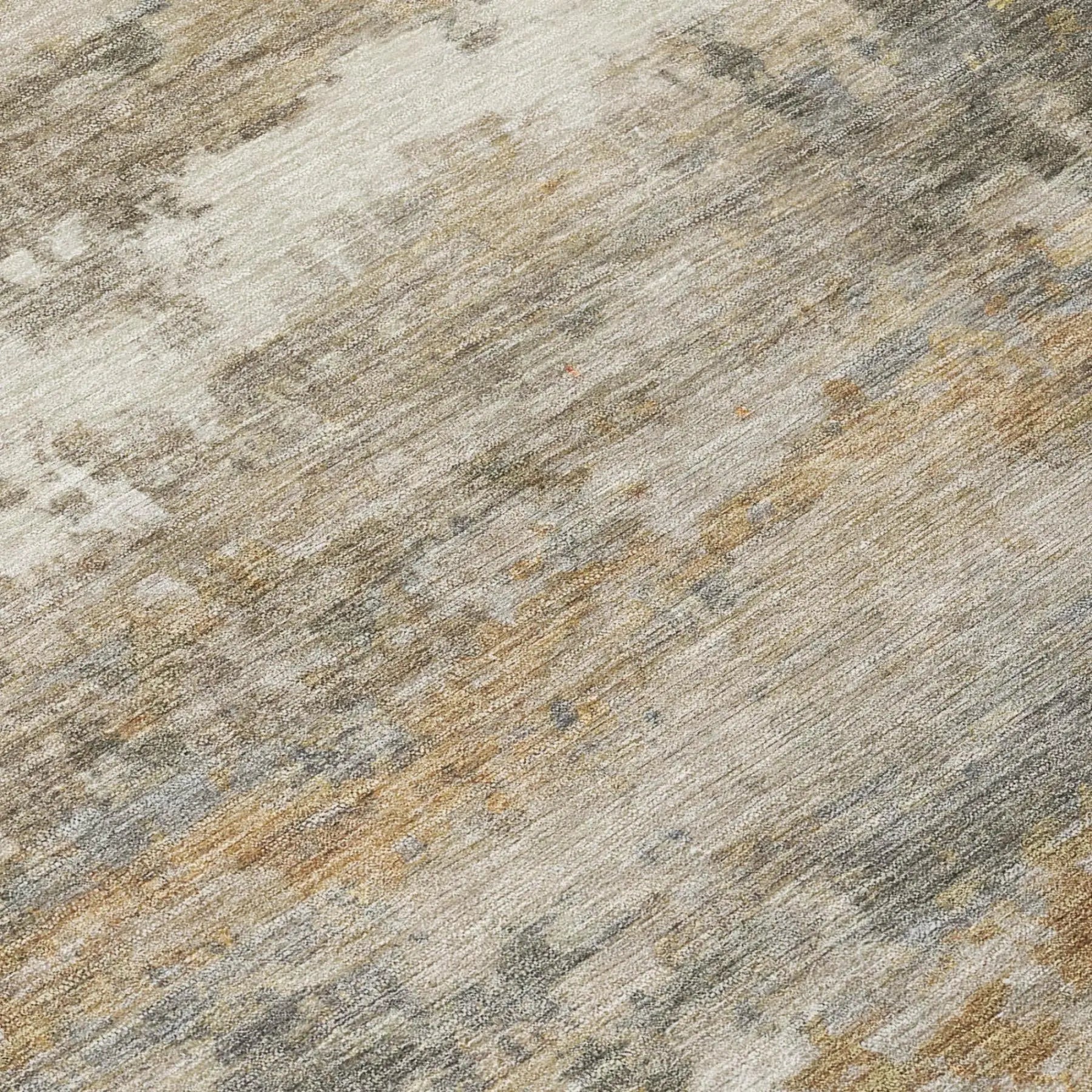 8' X 10' Khaki And Brown Abstract Washable Indoor Outdoor Area Rug Homeroots Outdoor