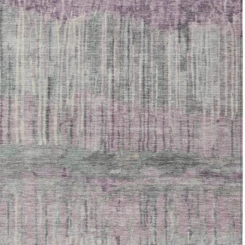 8' X 10' Lavender And Plum Abstract Washable Indoor Outdoor Area Rug Homeroots Outdoor