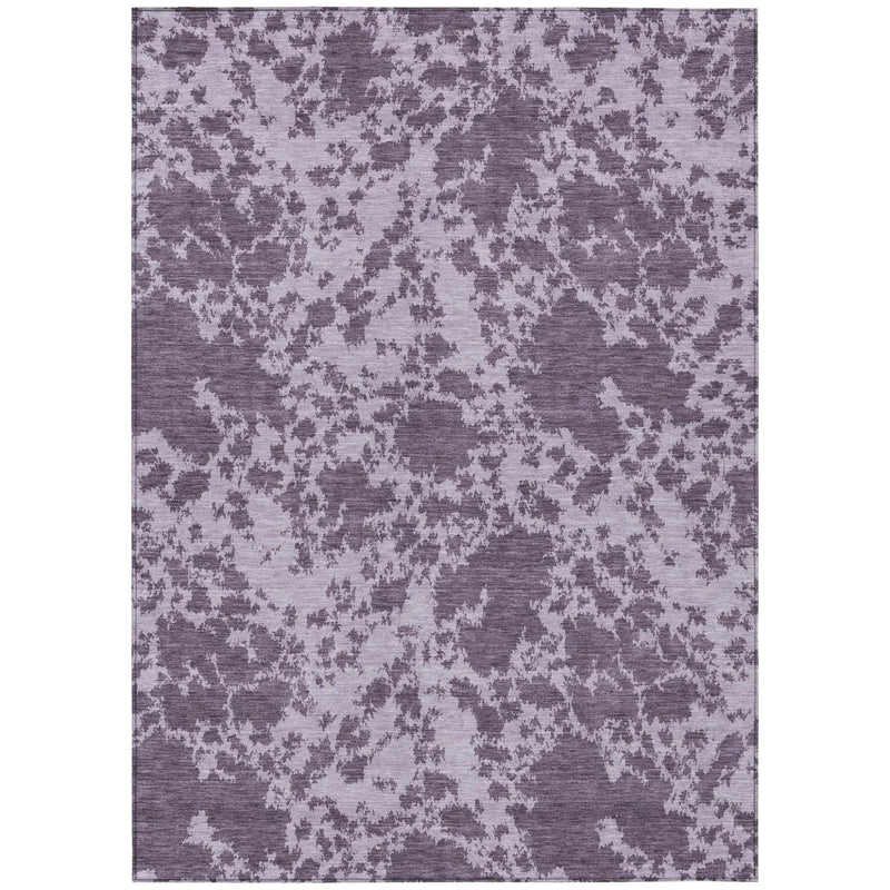 8' X 10' Lavender And Purple Abstract Washable Indoor Outdoor Area Rug Homeroots Outdoor