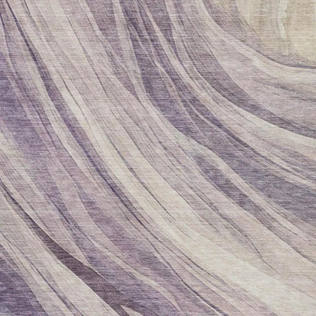 8' X 10' Lavender And Purple Abstract Washable Indoor Outdoor Area Rug Homeroots Outdoor
