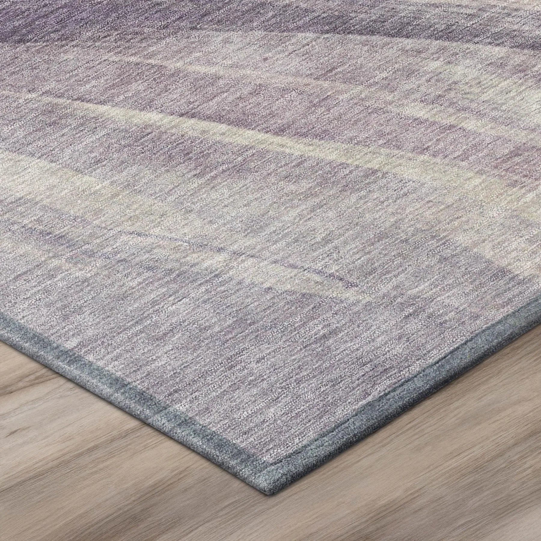 8' X 10' Lavender And Purple Abstract Washable Indoor Outdoor Area Rug Homeroots Outdoor