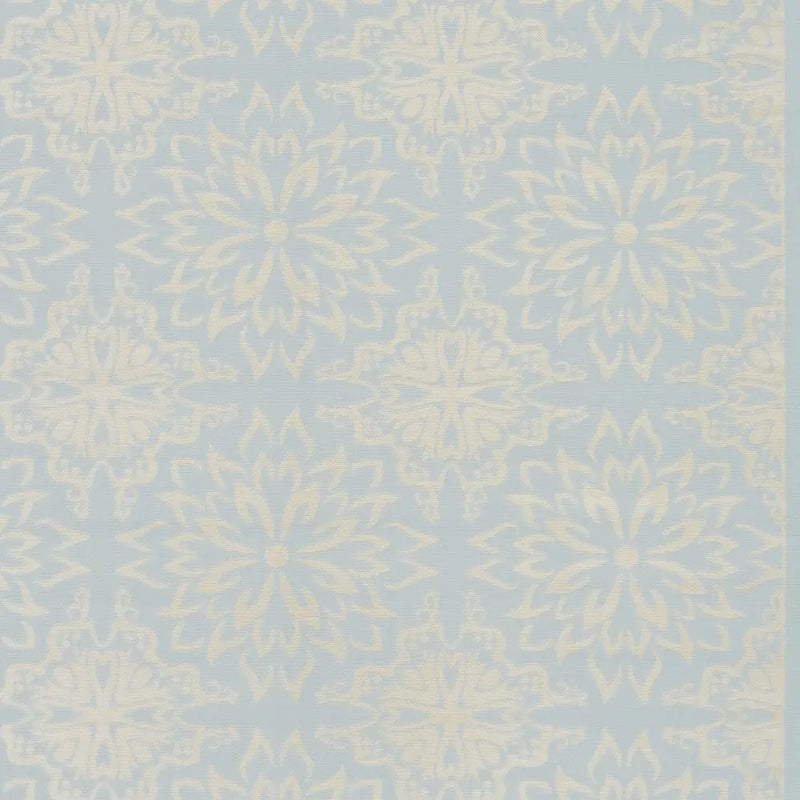 8' X 10' Light Blue Floral Power Loom Area Rug Homeroots Home Decor